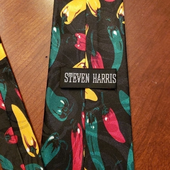 STEVEN Harris Hot Pepper Tie 58" x 4" - Picture 3 of 4